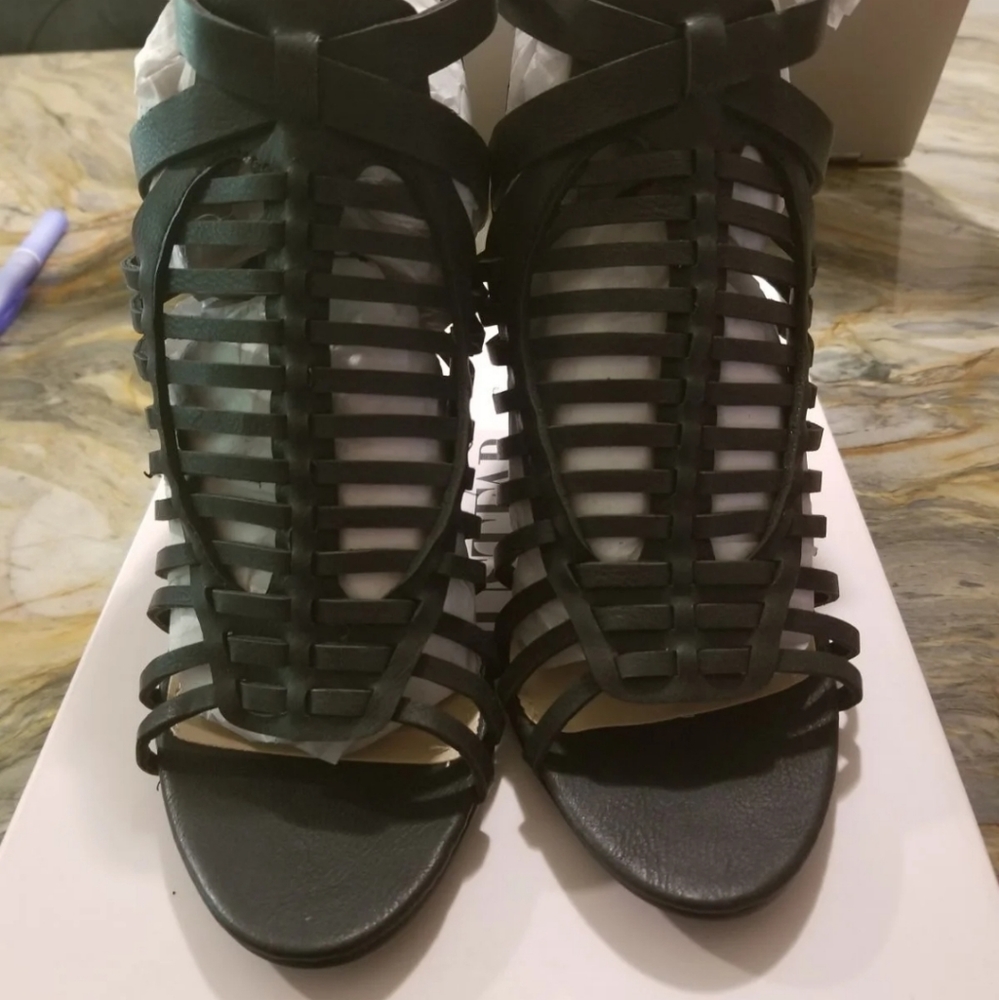 Black Heeled Sandals - Picture 1 of 6